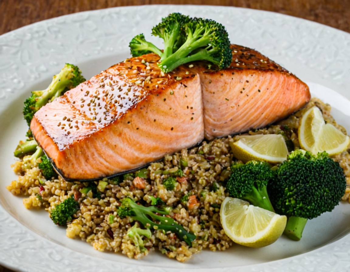 Featured image for blog post: Savory Salmon Quinoa Broccoli