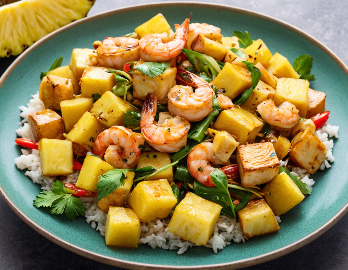 Featured image for blog post: Shrimp & Pineapple Tofu Stir-Fry Recipe